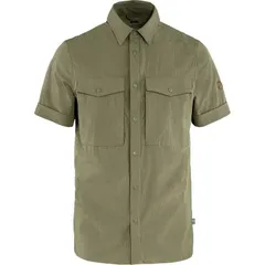 フェールラーベン メンズ トップス シャツ 半袖 Fjallraven Abisko Trekking ShortSleeve Shirt Mens Light Olive オリーブのサムネイル