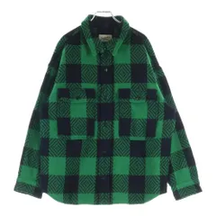 TENDERLOIN (テンダーロイン) T-BUFFALO SHT JKT バッファロー ウール シャツジャケット グリーン/ブラックのサムネイル