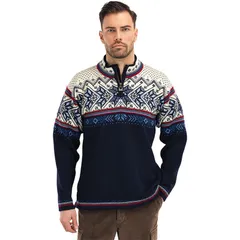 ダールオブノルウェイ メンズ アウター ニット・セーター セーター Dale of Norway Vail Sweater Mens Midnight NavyRed RoseOff White オフのサムネイル