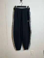 P031 adidas 3本線トレーナー ジョガーパンツ ブラック