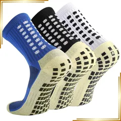 【新品】 [NANOOER] 3足組 スポーツソックス サッカー ソックス 中厚手 滑り止め靴下 メンズ レディース トレーニング バスケットボール テニス バドミントン バレーボー 登山 自転車 Yoga くつした 23-27cm 0