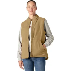 ディッキーズ レディース トップス ベスト Dickies Sherpa Duck Vest Womens Rinsed Nubuck