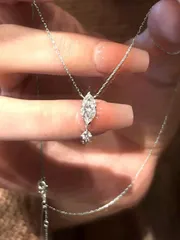 ジュエリー レディース ネックレス 925スターリングシルバー製 馬の目 ティアドロップ キュービックジルコニア ペンダントネックレス 1個 レディース 日常 ギフト パーティー バレンタイン 母の日 ジュエリーギ