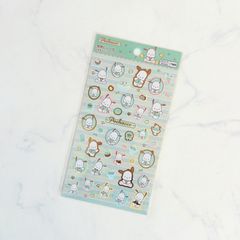 新品 サンリオ ポチャッコ 箔押シール クイーンパーティー シール帳 シールコレクション シールファイル シールノート