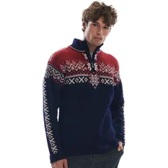 ダールオブノルウェイ メンズ アウター ニット・セーター セーター Dale of Norway 140th Anniversary Sweater Mens NavyRed RoseOff Whitのサムネイル