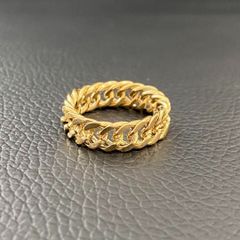 メンズ 指輪 18k gp マイアミチェーンリング ゴールド アバランチ tace