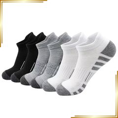 【新品】 [Beauinnerty] 靴下 メンズ スポーツソックス くるぶし 夏 抗菌防臭 吸汗速乾 通気性 アウトドア フィットネス・トレーニング サッカー 自転車 登山 野球 ランニング 靴下 3足セット 24-28cm 0