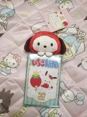 サンリオ いちご新聞 50周年シリーズ マスコット クリアポーチ ポチャッコ