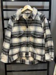 ユニクロ U クレアウェイト ケリー チェック ウール シャツ ジャケット 2 0