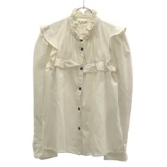 ISABEL MARANT ETOILE イザベルマラン エトワール IDETY SHIRT フリルギャザーシャツ CH0005FA-A1H38E ホワイト 34のサムネイル