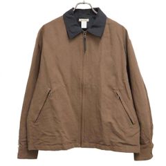 【美品】ヴァイナルアーカイブ ウールリネン ジップブルゾン ネイビー M相当 美品】ヴァイナルアーカイブ ウールリネン ジップブルゾン ネイビー M
