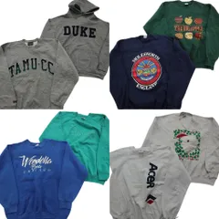 古着卸 まとめ売り USA製 スウェット 8枚セット (メンズ XL ) ラッセル フルーツオブザルーム ジャンスポ ラグラン 中古 古着 NE1712