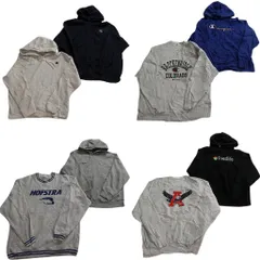 古着卸 まとめ売り チャンピオン Champion リバースウィーブ スウェット 8枚セット (メンズ XL /2XL ) カレッジ フーディー 中古 NE1742