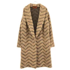 MISSONI ミッソーニ シェブロンニットコート 153670 ブラウン 40のサムネイル