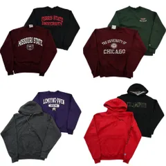 古着卸 まとめ売り チャンピオン Champion スウェット 8枚セット (メンズ S ) カレッジ風 アーチロゴ 三段ロゴ 中古 古着 NE1805