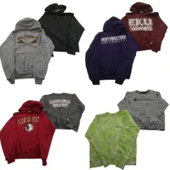 古着卸 まとめ売り チャンピオン Champion スウェット 8枚セット (メンズ M ) フーディー タイダイ柄 カレッジ風 中古 古着 NE1830