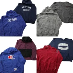 古着卸 まとめ売り チャンピオン Champion スウェット 8枚セット (メンズ XL /2XL ) ハーフジップ ジップパーカー 中古 古着 NE1847