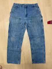 Carhartt カーハート デニム ダブルニー 40 IN x 34 IN ウォッシュ済み 実寸確認お願い致します