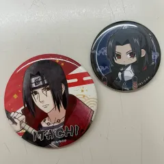 NARUTO -ナルト- うちは イタチ 2種まとめ 忍者 軌跡 SD 缶バッジ