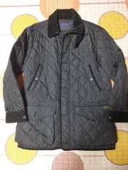 M) ポロ ラルフローレン キャムデン キルティングコート キルティングジャケット ブラック