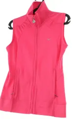 W(S) NIKE ジップアップ ジャージ トラックジャージ スポーツ いちごミルク 機能性 ベスト-1651E