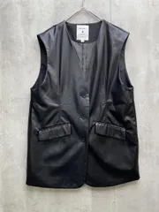 niko and... ニコ アンド フェイクレザー ベスト sizeM/黒 ◇■レディース