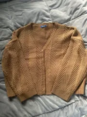 レディース ケーブルニット カーディガン