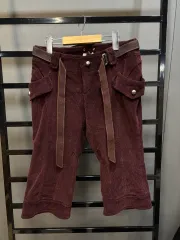 (55) O'2nd オッズセカンド バーガンディ 5分 コーデュロイ パンツ 3 9
