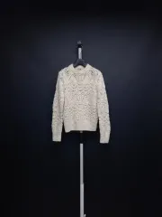 新 リーリ끄 秋冬 ウール ニット プルオーバー F 33-66