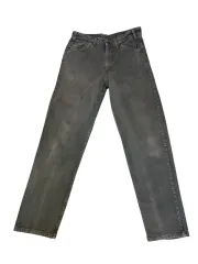 ヴィンテージ 90s LEVI'S 555 グリーン(オリーブ)COLOR オレンジタブ 33/32