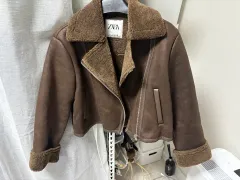 ZARA(ザラ) ブラウン ムートン ジャケット M サイズ