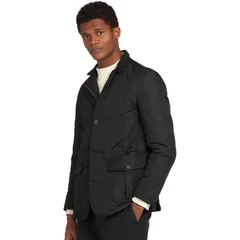 バブアー メンズ アウター ジャケット・ブルゾン キルティング ジャケット Barbour Quilted Lutz Jacket Mens Black ブラックのサムネイル
