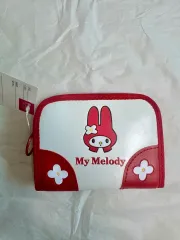 My Melody(マイメロディ) カードウォレット コインケース レッド 白