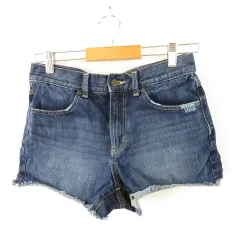 ジーユー GU デニムショートパンツ 青 M *A439