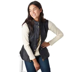 バブアー レディース トップス ベスト ジレ Barbour Wray Gilet Vest Womens Black ブラックのサムネイル