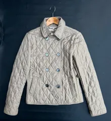 美品 BURBERRY LONDON バーバリー ロンドン キルティング ダブル ショート 中綿 ジャケット
