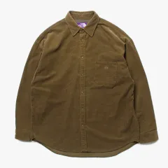 THE NORTH FACE ザノースフェイス パープルラベル コーデュロイ シャツ ブラウン