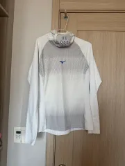 ミズノ 白 WHO ランニング 機能性 長袖 Tシャツ