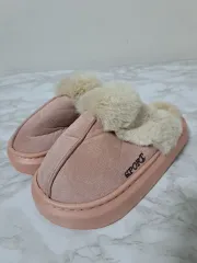新品) 防寒靴 ファー スリッパ ピンク