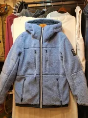 K2 フリース リバーシブル フード ジップアップ ジャケット スカイブルー