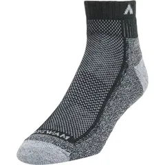 ウィグワム メンズ アンダーウェア 靴下 Wigwam CoolLite Hiker Pro Quarter Sock BlackGrey ブラックのサムネイル