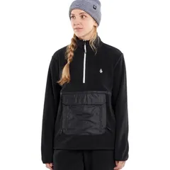 ボルコム メンズ アウター ジャケット・ブルゾン フリース ジャケット Volcom Polar Fleece Hooded 12Zip Jacket Mens Black ブラックのサムネイル