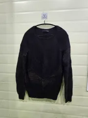 GU ブラック ニット 長袖 セーター