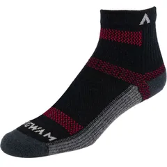 ウィグワム メンズ アンダーウェア 靴下 Wigwam Merino Ultra CoolLite Quarter Sock Black ブラックのサムネイル