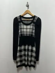 EGOIST チェック ニット ロング ONE PIECE 66