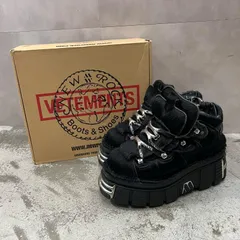 VETEMENTS  × New Rock Platform Sneaker ハラコ シューズ ヴェトモン  × ニューロック UE54SN100B ブラック 43 （13068M）のサムネイル