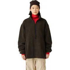 スノーピーク メンズ アウター ジャケット・ブルゾン ウール Snow Peak Recycled Wool Boa Pullover Dark Brown ブラウンのサムネイル