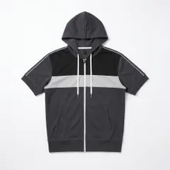 [C-4] ユニセックス フルジップパーカー 切り替えデザイン