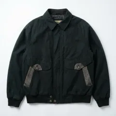 [C-6] スタンドカラー ジップアップ ブルゾン ブラック