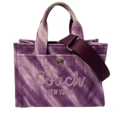コーチ COACH カーゴトートバッグ 26・タイダイ キャンバス 2way ショルダーバッグ 斜めがけ クロスボディレディース